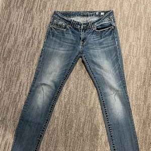 Miss Me skinny jeans size 30 faded blue
